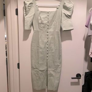 Elagia Puff Sleeve MIDI Dress size S